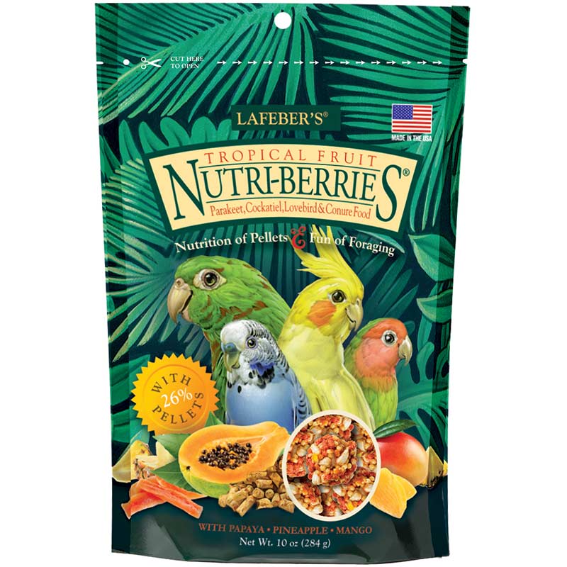 Lafeber's Tropical Fruit Nutri-Berries for Cockatiels 10 oz