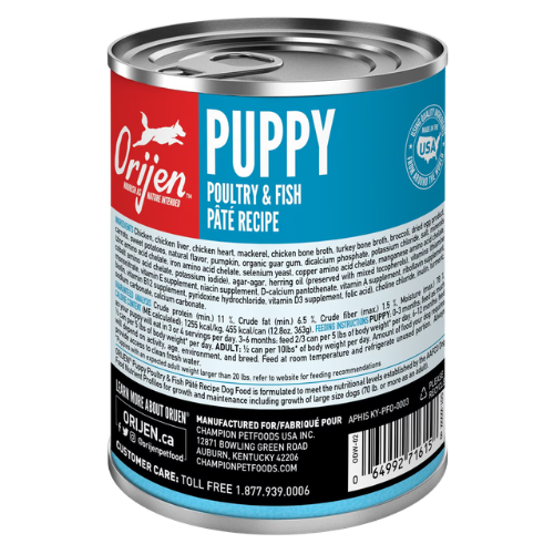 Orijen Puppy Poultry & Fish Pate Recipe Canned Dog Food