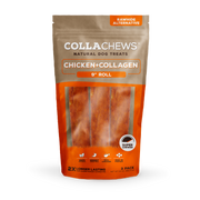 Collachews 9 in Collagen Chicken Flavored Roll 3 pk