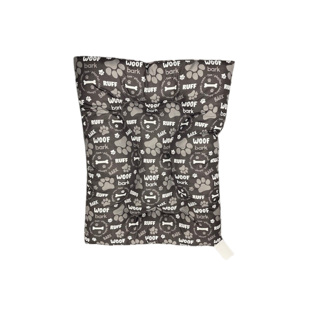 Pet Obsession Ruff-Woof-Bark-Pawprint Dog Bed 27 x 36 in