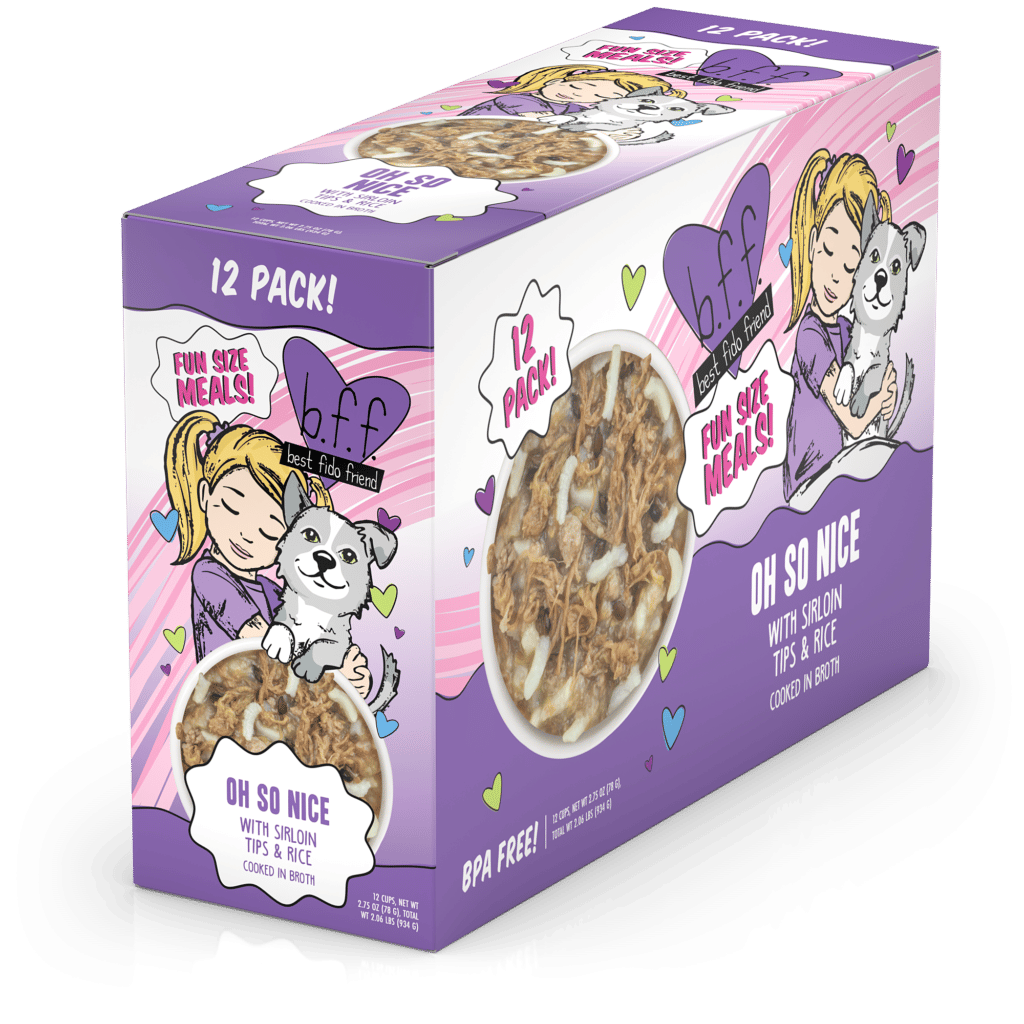 Weruva B.F.F. Fun Size Meals Oh So Nice with Sirloin Tips & Rice Cooked in Broth Wet Dog Food
