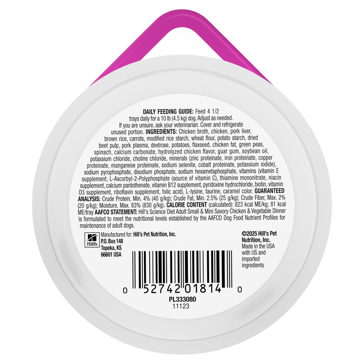 Hill's Science Diet Adult Small & Mini Savory Stew with Chicken & Vegetables Wet Dog Food