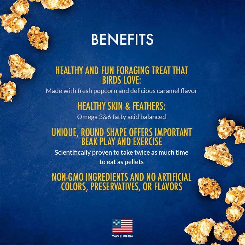Lafeber's Cockatiel Popcorn Nutri-Berrie Treats 4 oz
