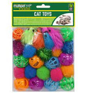 Multipet Cat Toy Value Pack 24 ct