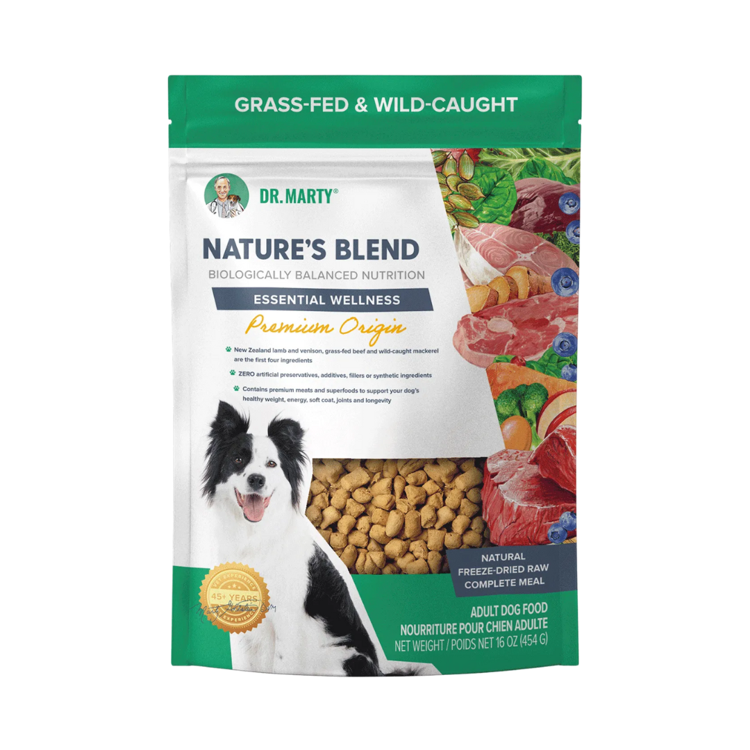 Dr. Marty Nature's Blend Essential Wellness Premium Origin Freeze-Dried Raw Dog Food 16 oz