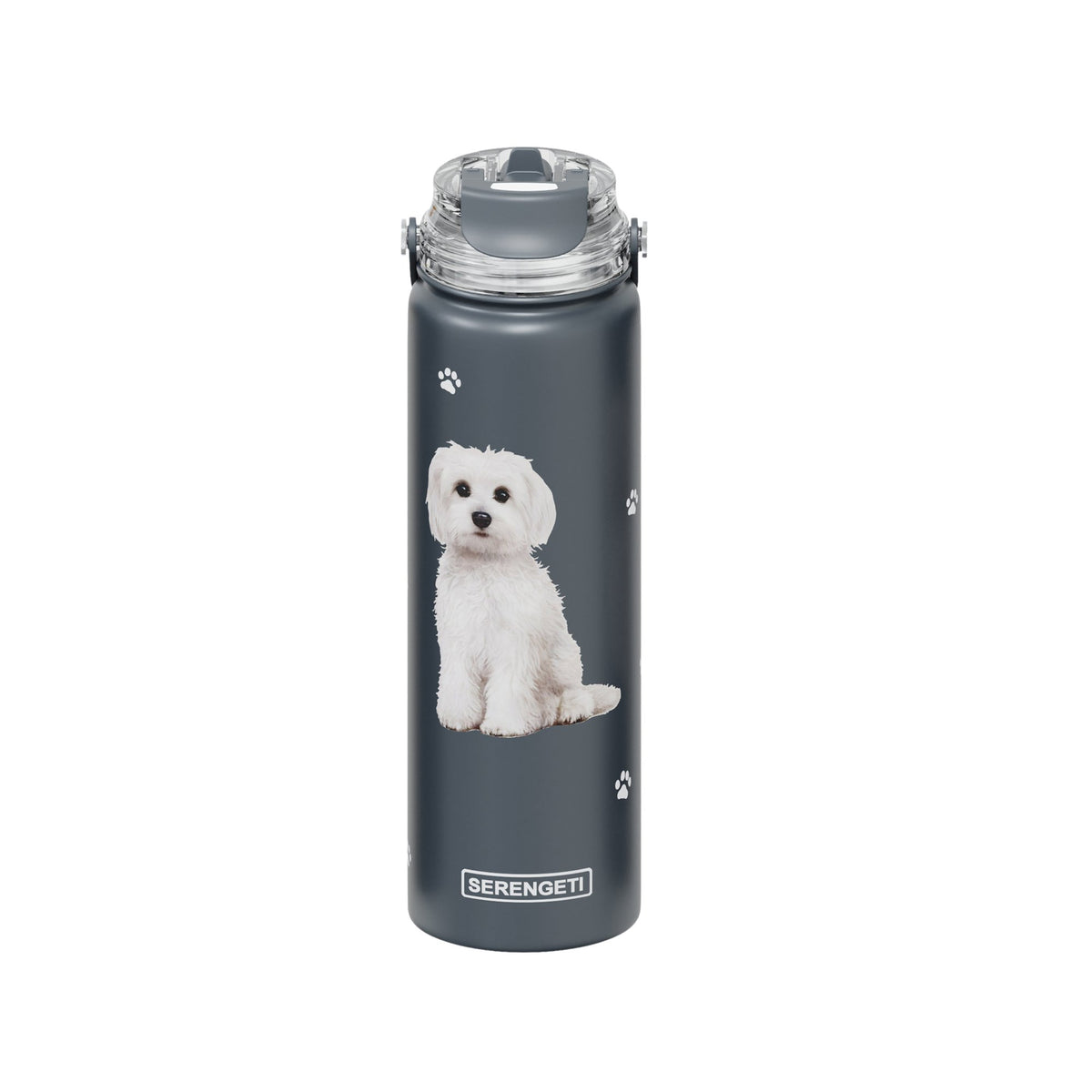E & S Imports Serengeti Maltese Stainless Steel Water Bottle 24 oz