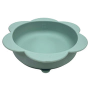 Kole Imports Light Green Silicone Floral Shaped Pet Food and Water Bowl