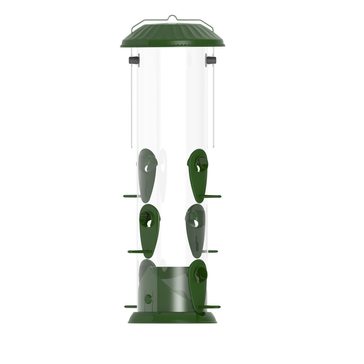 Nature's Way Dark Green Wide Easy Clean Wild Bird Tube Feeder 2.8 qt