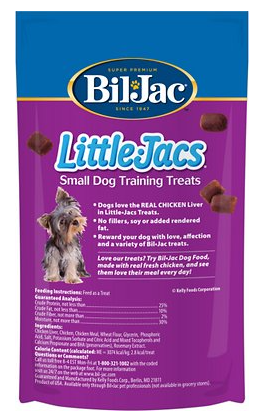 Bil Jac Little-Jacs Small Dog Chicken Liver Training Treats 4 oz