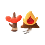 Hugsmart Camping Claws Campfire Sausage Cat Toy