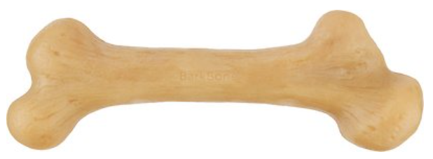 Pet Qwerks Extreme Bacon Dinosaur BarkBone Nylon Dog Chew Toy