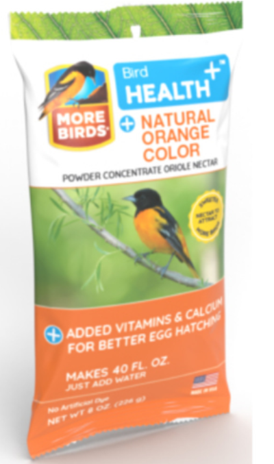 More Birds Orange Bird Health + Oriole Necter Powder Concentrate 8 oz