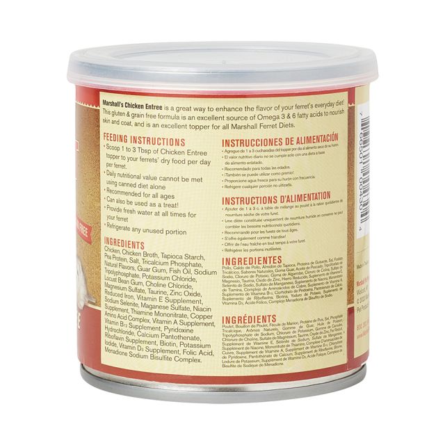 Marshall Canned Chicken Blend Ferret Diet Topper 9 oz
