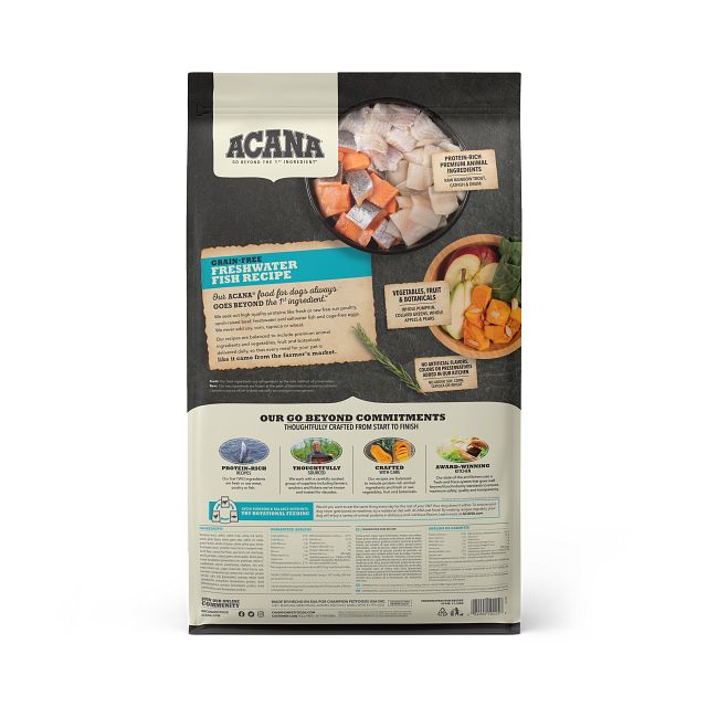 Acana Freshwater Fish Formula Grain-Free Dry Dog Food 25 lb