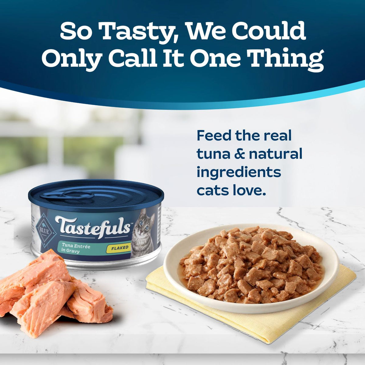 Blue Buffalo Tastefuls Flaked Tuna in Gravy Canned Cat Food