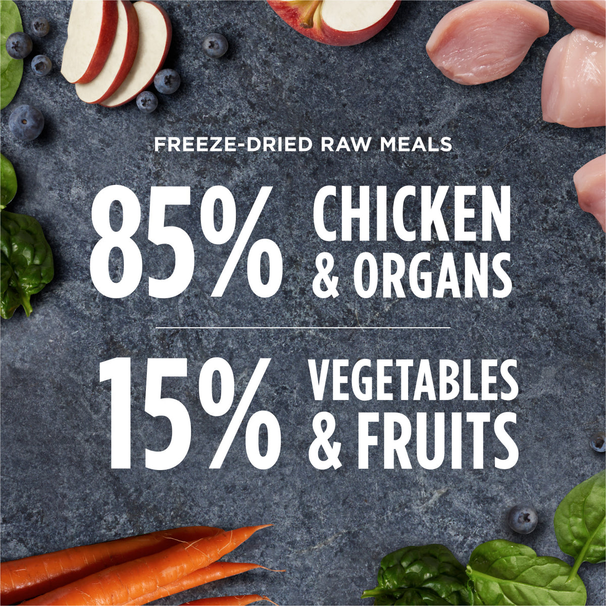 Instinct Freeze-Dried Raw Meals Cage-Free Chicken Recipe Grain-Free Dog Food 25 oz