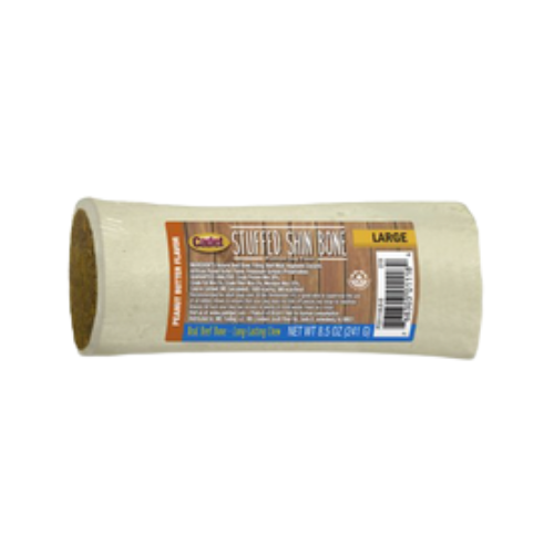 Cadet Gourmet Stuffed 5-6 in Peanut Butter Flavor Shin Bone For Dogs