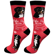 E & S Imports Life is Better With a Bernese Mountain Dog Socks