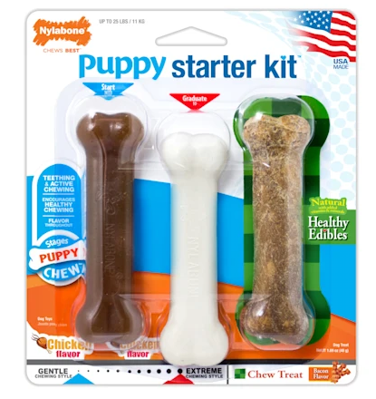 Nylabone Puppy Starter Kit up to 25 lbs