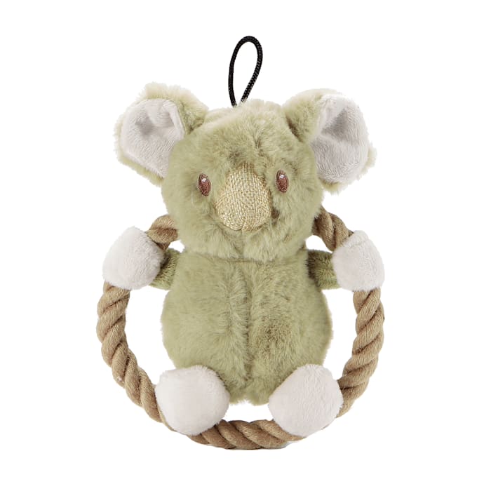 Kole Imports Eco Pet Hemp Rope Hula Koala Plush Dog Toy