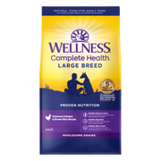Wellness Complete Health Large Breed Adult Deboned Chicken & Brown Rice Recipe Dry Dog Food 30 lb