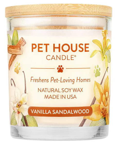 Pet House Vanilla Sandalwood Candle 9 oz