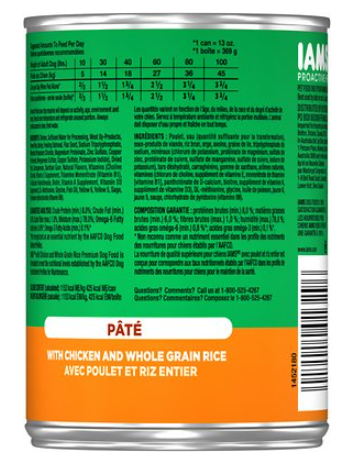Iams Proactive Health Adult With Chicken & Rice Pate Canned Dog Food