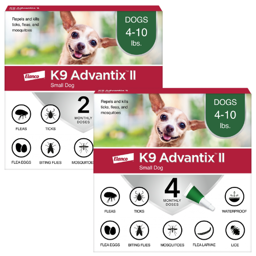 K9 Advantix II Topical Flea & Tick Treatment for Dogs up to 10 lbs