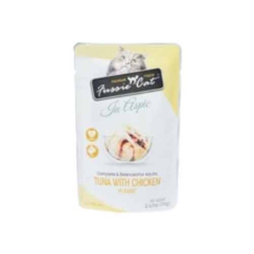 Fussie Cat Premium Tuna with Chicken in Aspic Wet Cat Food
