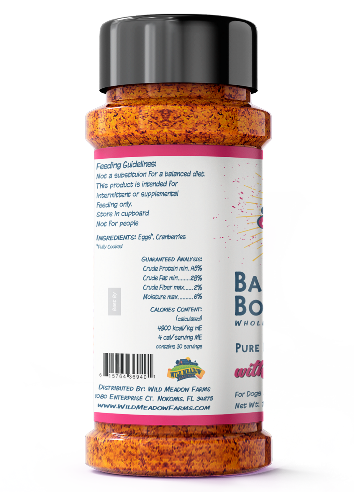 Magic Dust Balance Boosters Whole Meal Mixers Pure Flow Recipe with Cranberry for Dogs & Cats 1 oz