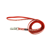 Coastal Pet Products Li'l Pals Charming Ribbon Overlay Dog Leash-Li'l Mushrooms 3/8 in x 6 ft