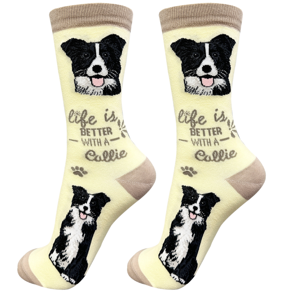 E & S Imports Life is Better With a Border Collie Socks