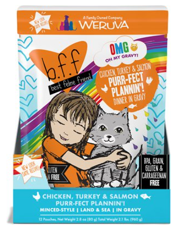 Weruva B.F.F. Oh My Gravy Purr-Fect Plannin'! Chicken, Turkey, & Salmon Dinner In Gravy Grain-Free Wet Cat Food