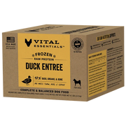 Vital Essentials Duck Patties Raw Grain-Free Frozen Dog Food 10 ct