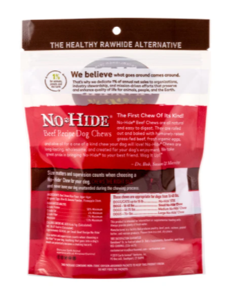 Earth Animal 7 in No-Hide Beef Chew For Dogs