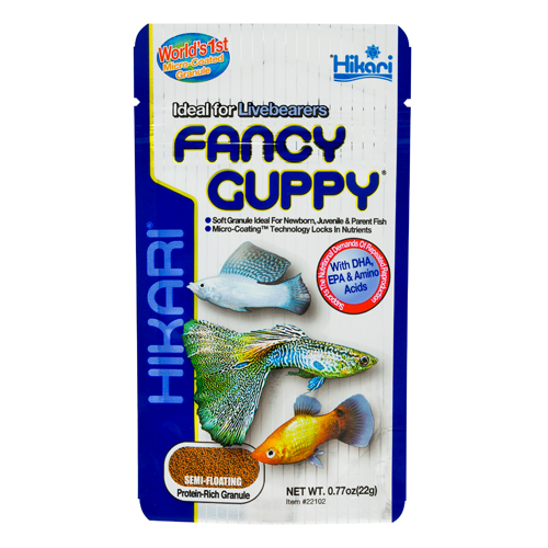 Hikari Fancy Guppy Semi-Floating Fish Food Pellets .77 oz