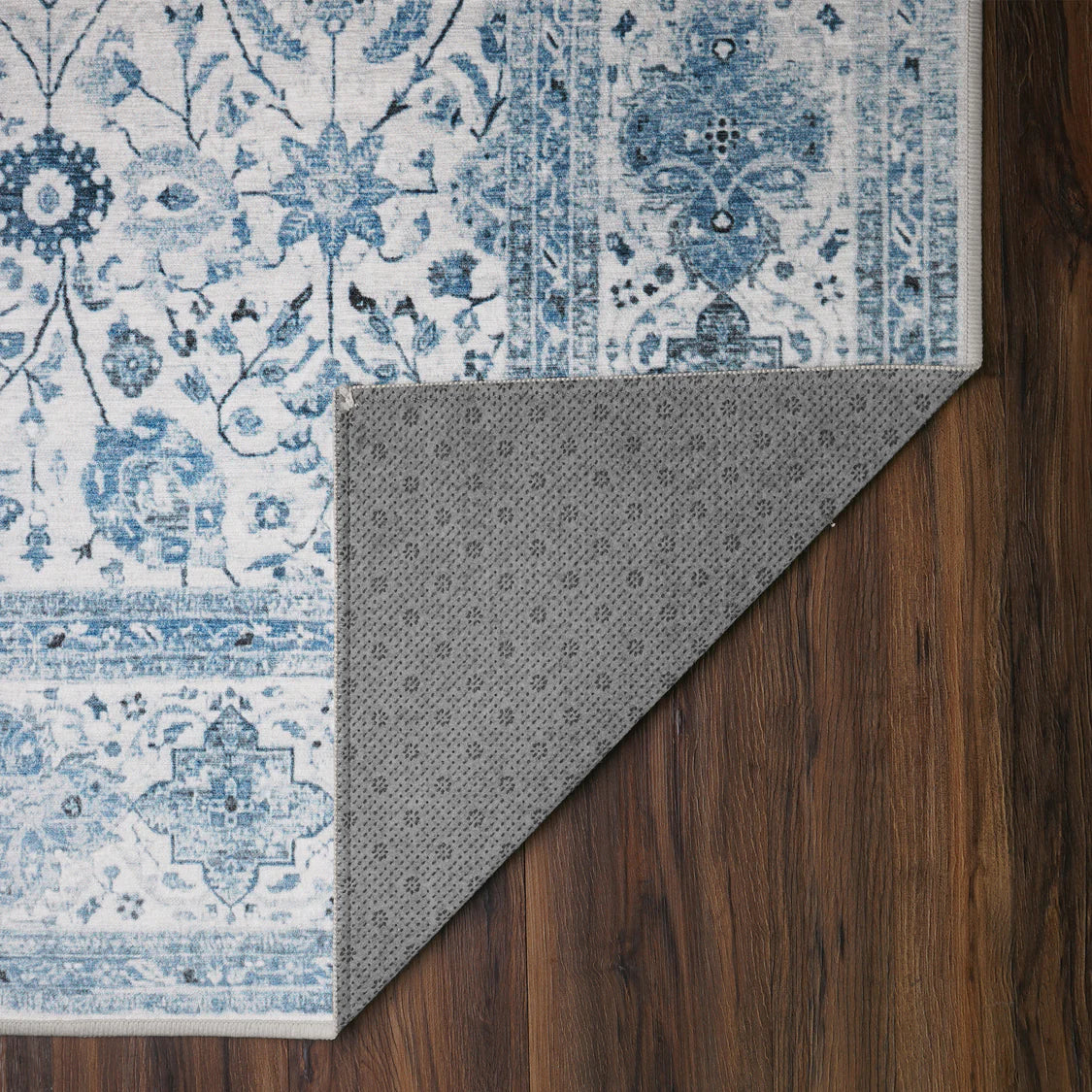 Crystal Art Gallery My Magic Carpet Washable Area Rug- Lerik Blue 3 x 5 ft
