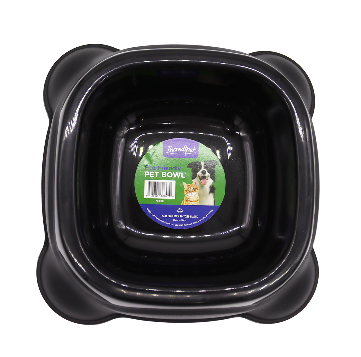 Incredipet Eco-Friendly Plastic Pet Bowl