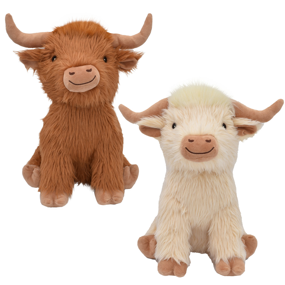 Incredipet Shaggy Cow Plush Dog Toy, Assorted 8 in
