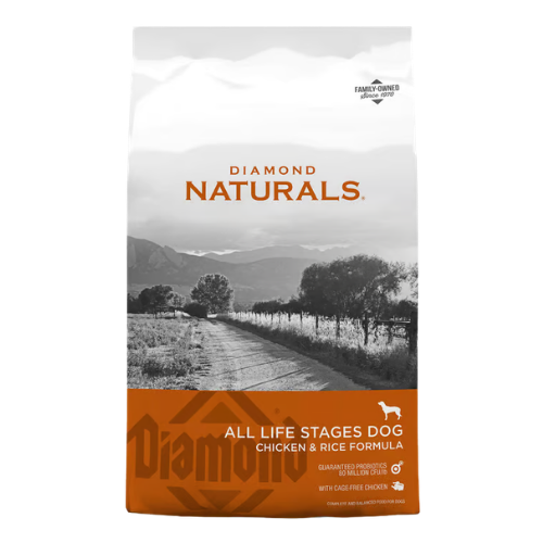 Diamond Naturals All Life Stages Chicken & Rice Dry Dog Food 40 lb