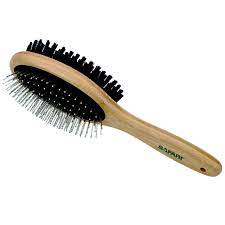 Coastal Pet Products Safari Combination Brush With Wood Handle For Dogs M