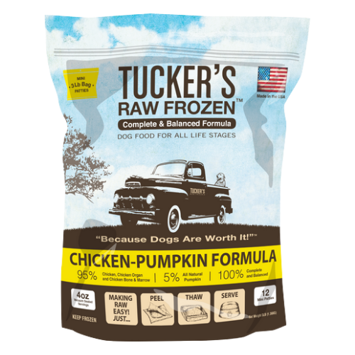 Tucker's Raw Frozen Chicken Pumpkin Complete & Balanced Dog Food