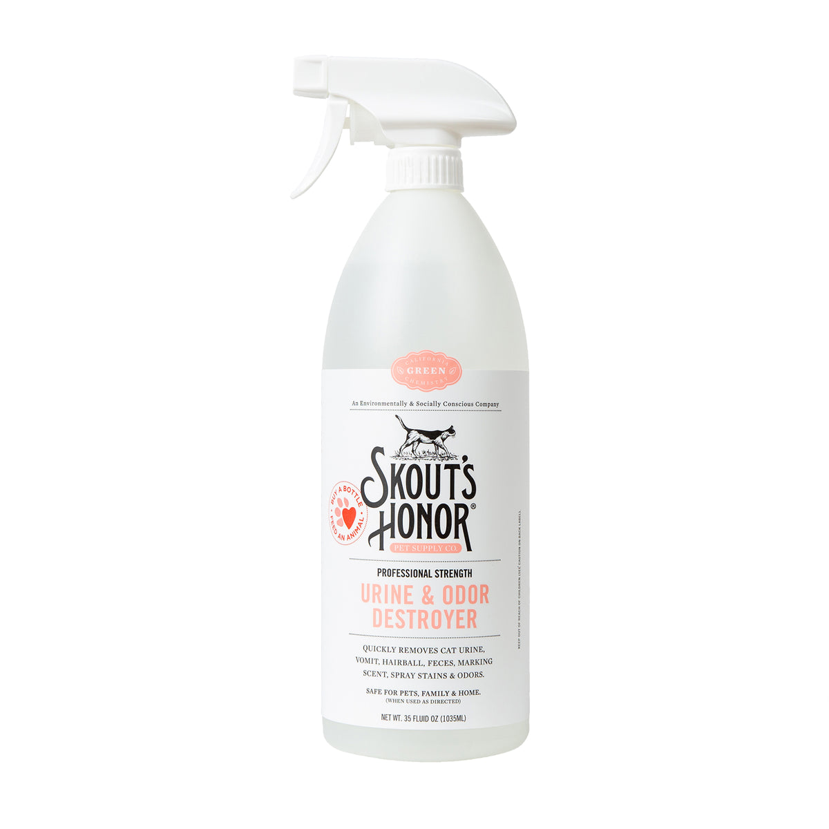 Skout's Honor Professional Strength Cat Urine & Odor Destroyer Spray 35 oz