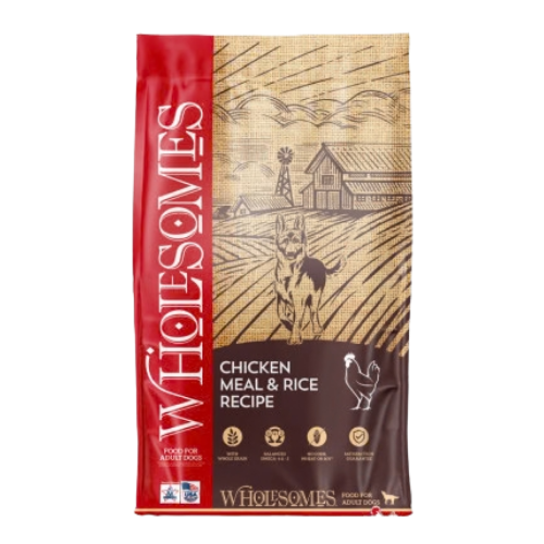 Wholesomes Chicken Meal & Rice Recipe Dry Dog Food 40 lb