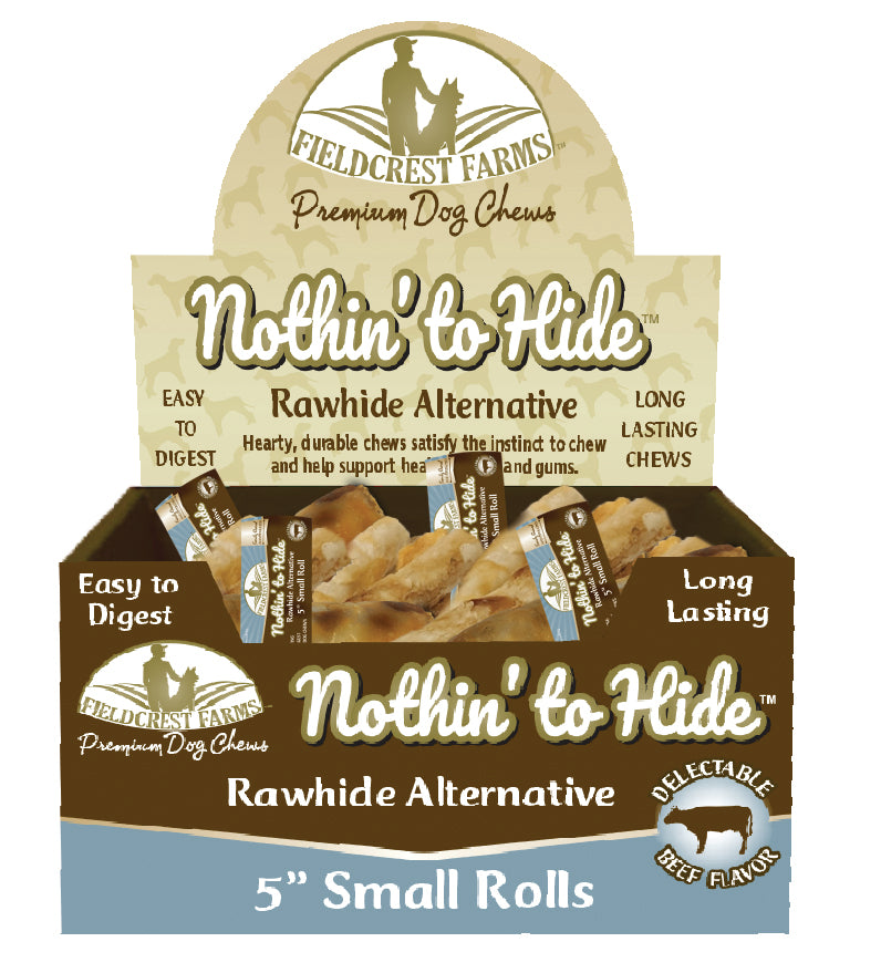 Spot Fieldcrest Farms Nothin' to Hide Beef Roll for Dogs 5 in
