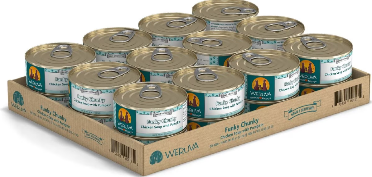 Weruva Funky Chunky Chicken Soup with Pumpkin Canned Dog Food
