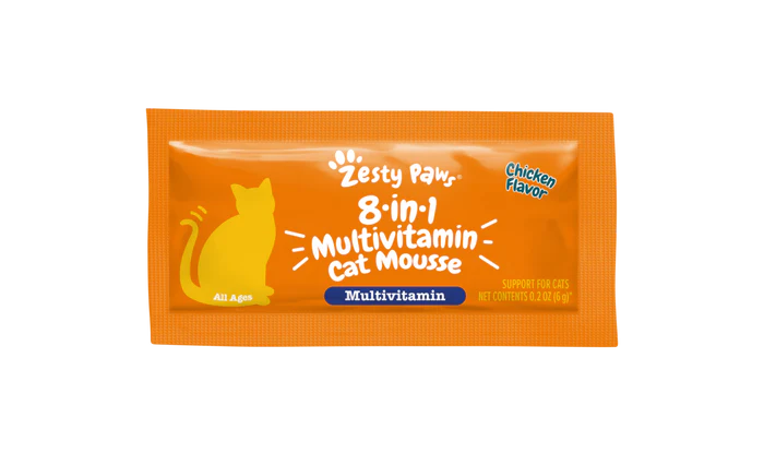 Zesty Paws 8-in1 Multivitamin Cat Mousse for Cats 14 ct