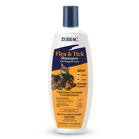 Zodiac Flea & Tick Shampoo for Dogs & Cats 12 oz