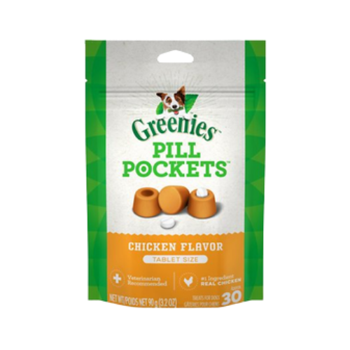 Greenies Pill Pockets for Tablets, Chicken Flavor for Dogs 30 ct