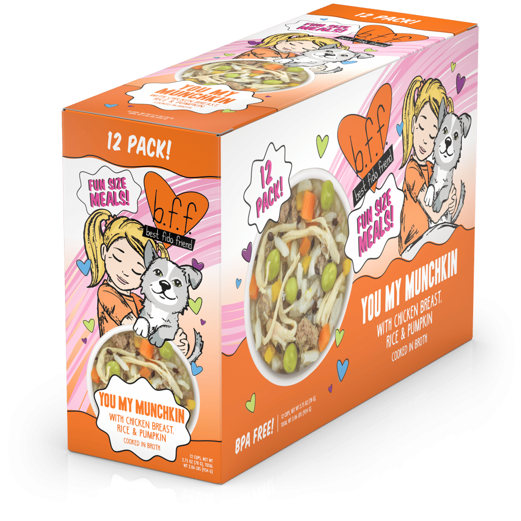 Weruva B.F.F. Fun Size Meals You My Munchkin with Chicken Breast, Rice & Pumpkin Cooked in Broth Wet Dog Food